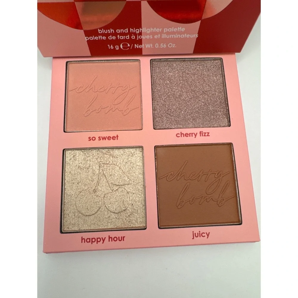 Ciate London Cherry‎ Bomb Blush Highlighter Palette Makeup Face Powder BNIB